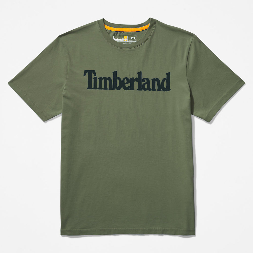 Kennebec River Logo T-Shirt for Men in Dark Green Timberland For Sale