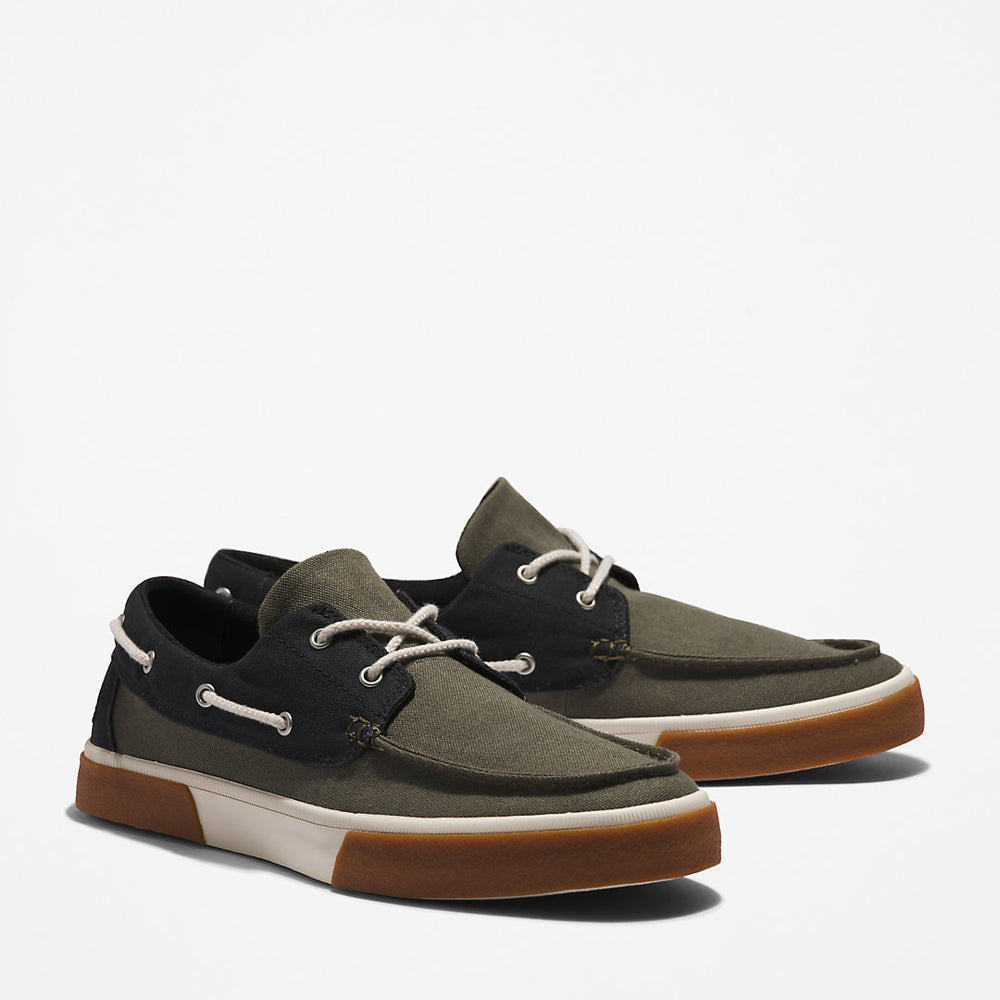 Union Wharf 2.0 EK+ Boat Shoe for Men in Dark Green Timberland Discount