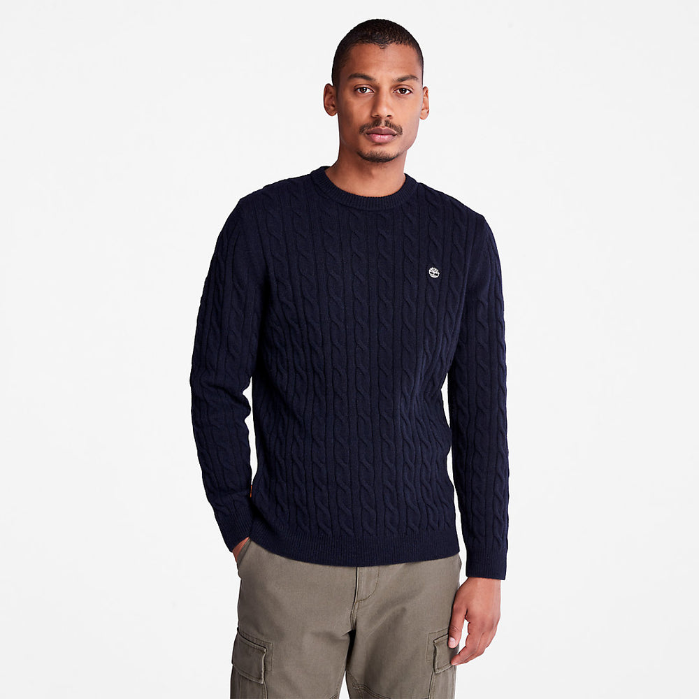 Phillips Brook Cable-knit Sweater for Men in Navy Timberland On Sale