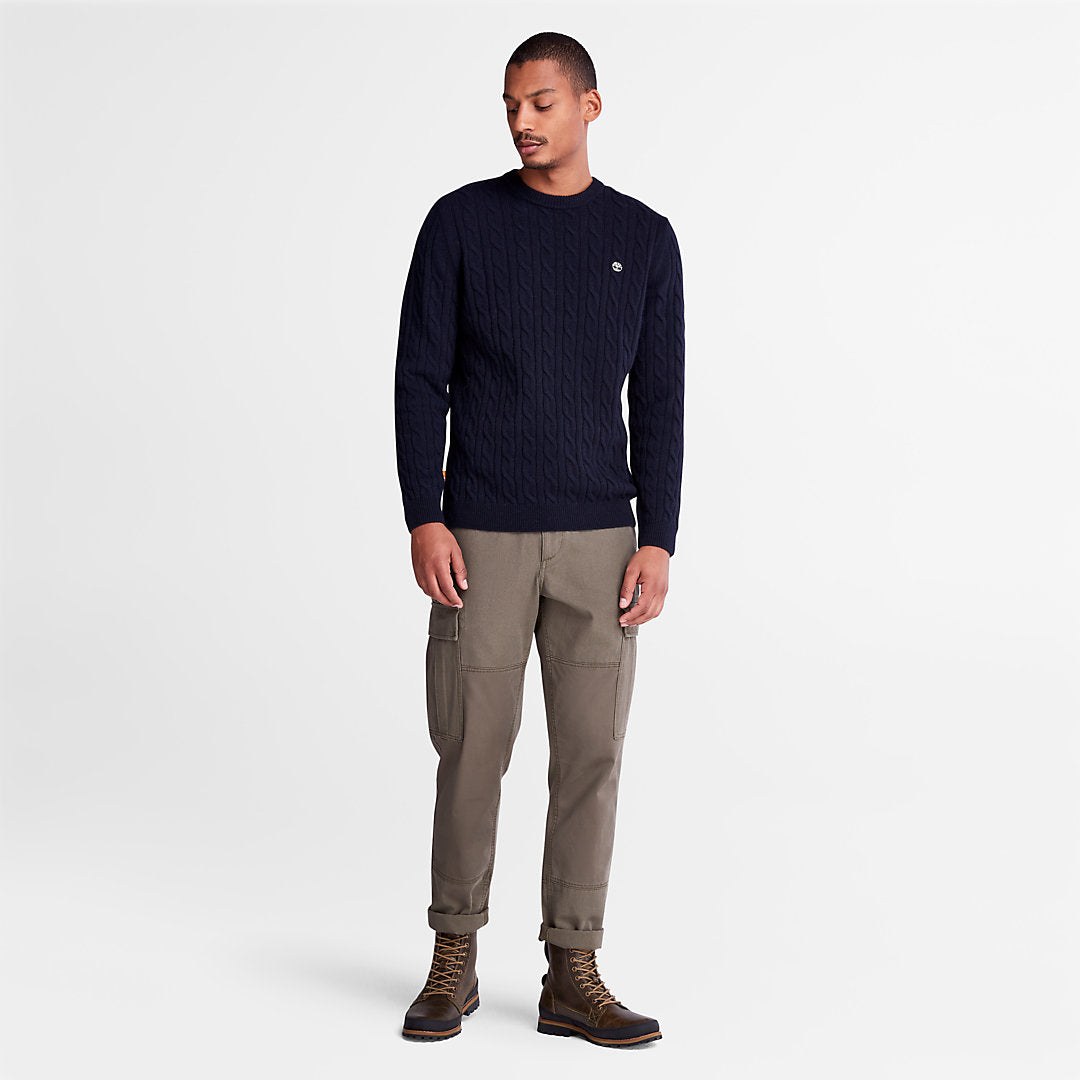 Phillips Brook Cable-knit Sweater for Men in Navy Timberland On Sale