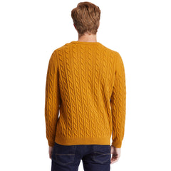 Phillips Brook Cable Sweater for Men in Yellow Timberland For Sale