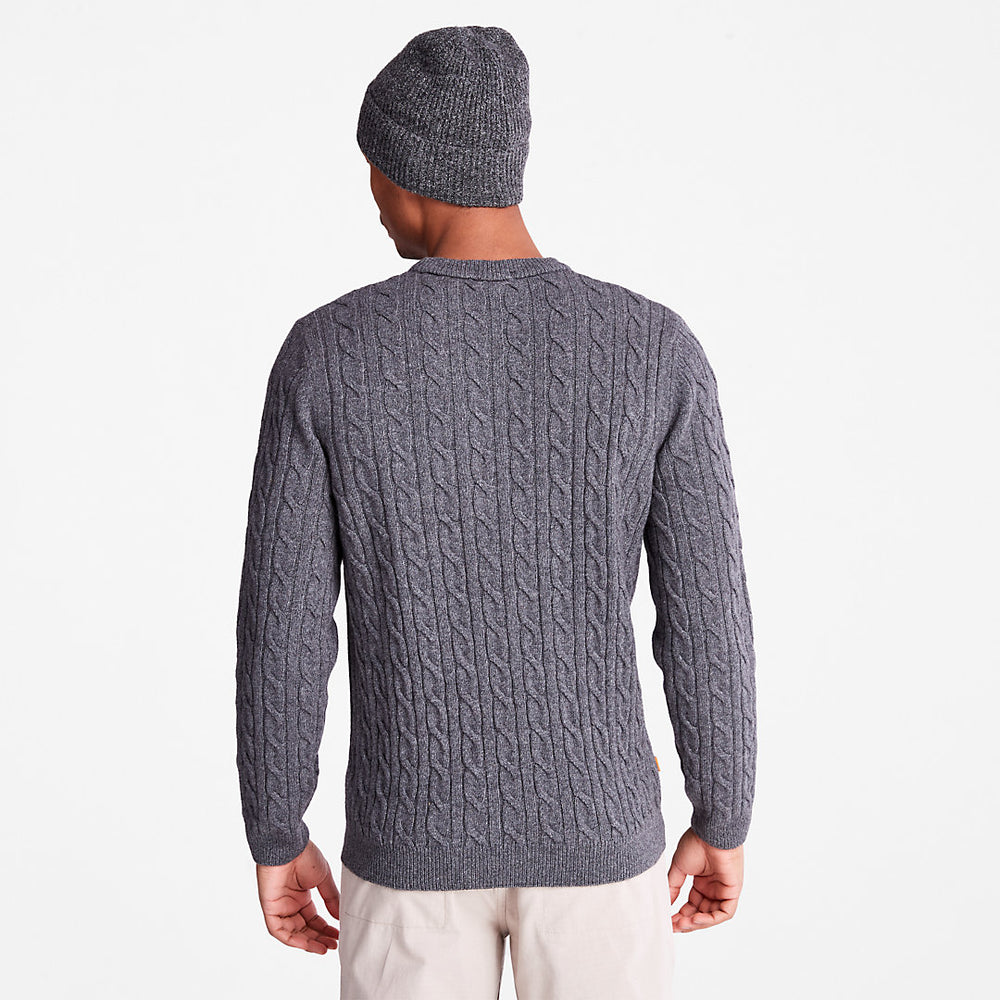 Phillips Brook Cable-knit Sweater for Men in Grey Timberland Discount
