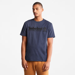 Outdoor Heritage Logo T-Shirt for Men in Navy Timberland US