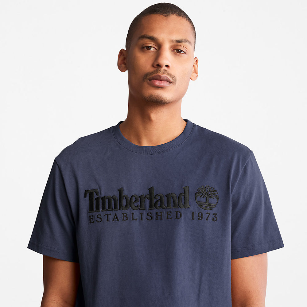 Outdoor Heritage Logo T-Shirt for Men in Navy Timberland US