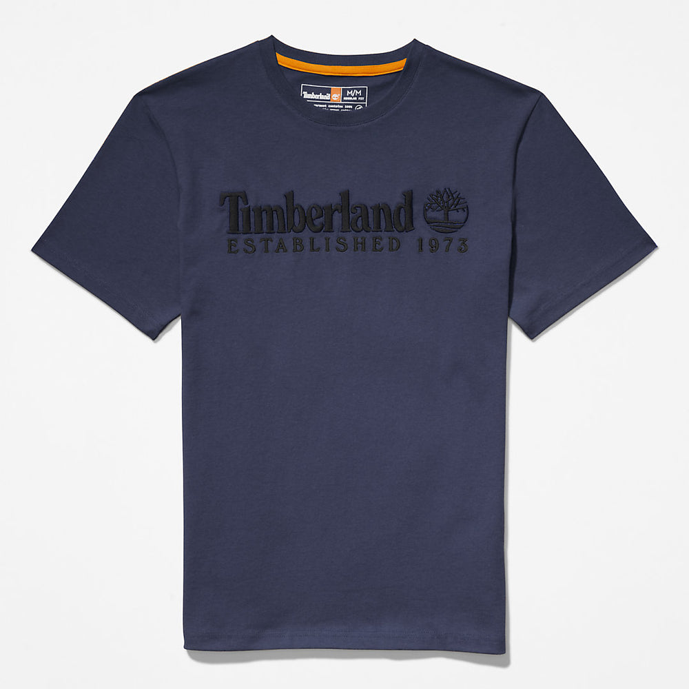 Outdoor Heritage Logo T-Shirt for Men in Navy Timberland US