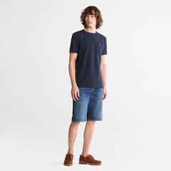 Dunstan River Pocket T-shirt for Men in Navy Timberland For Sale