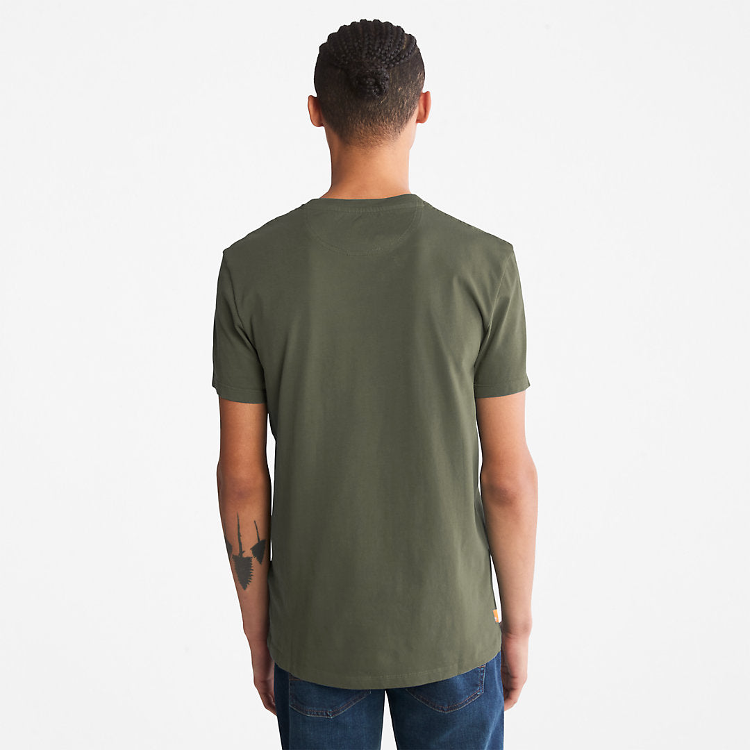 Dunstan River Pocket T-shirt for Men in Green Timberland Outlet