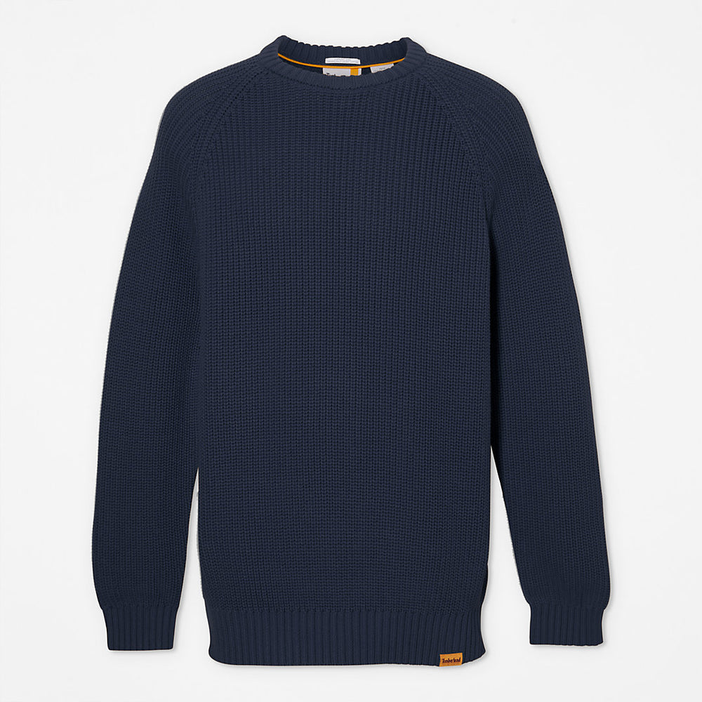 Beards Brook Crew-Neck Sweater for Men in Navy Timberland Sale