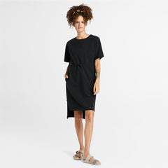 Drawstring T-Shirt Dress for Women in Black Timberland US