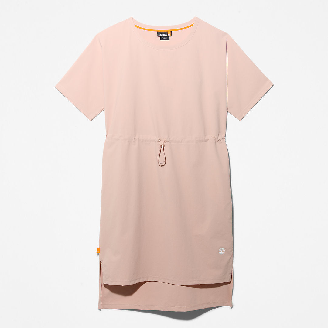 Drawstring T-Shirt Dress for Women in Light Pink Timberland On Sale