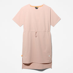 Drawstring T-Shirt Dress for Women in Light Pink Timberland On Sale