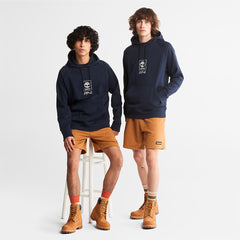 Heavyweight Logo Hoodie for All Gender in Navy Timberland Online