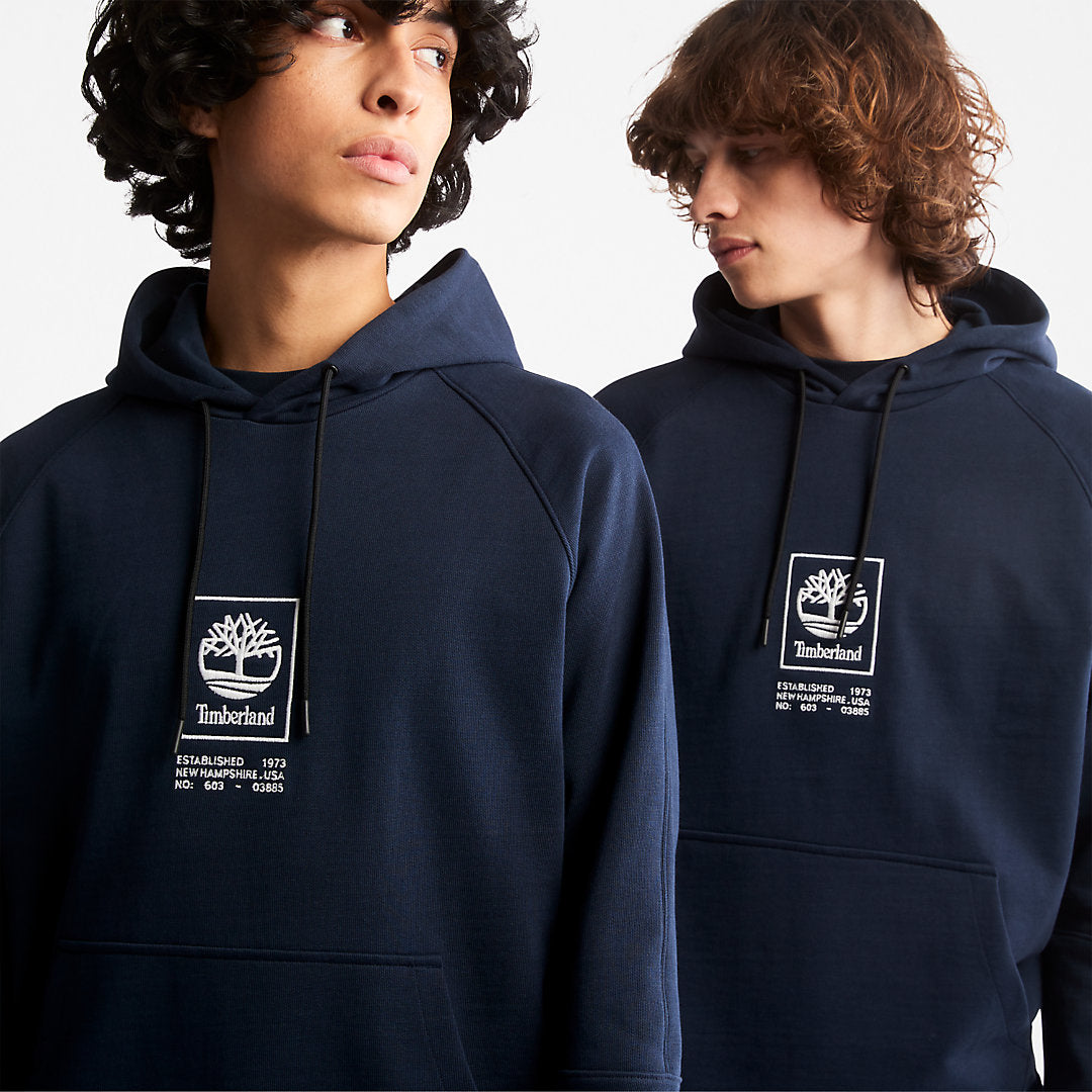Heavyweight Logo Hoodie for All Gender in Navy Timberland Online
