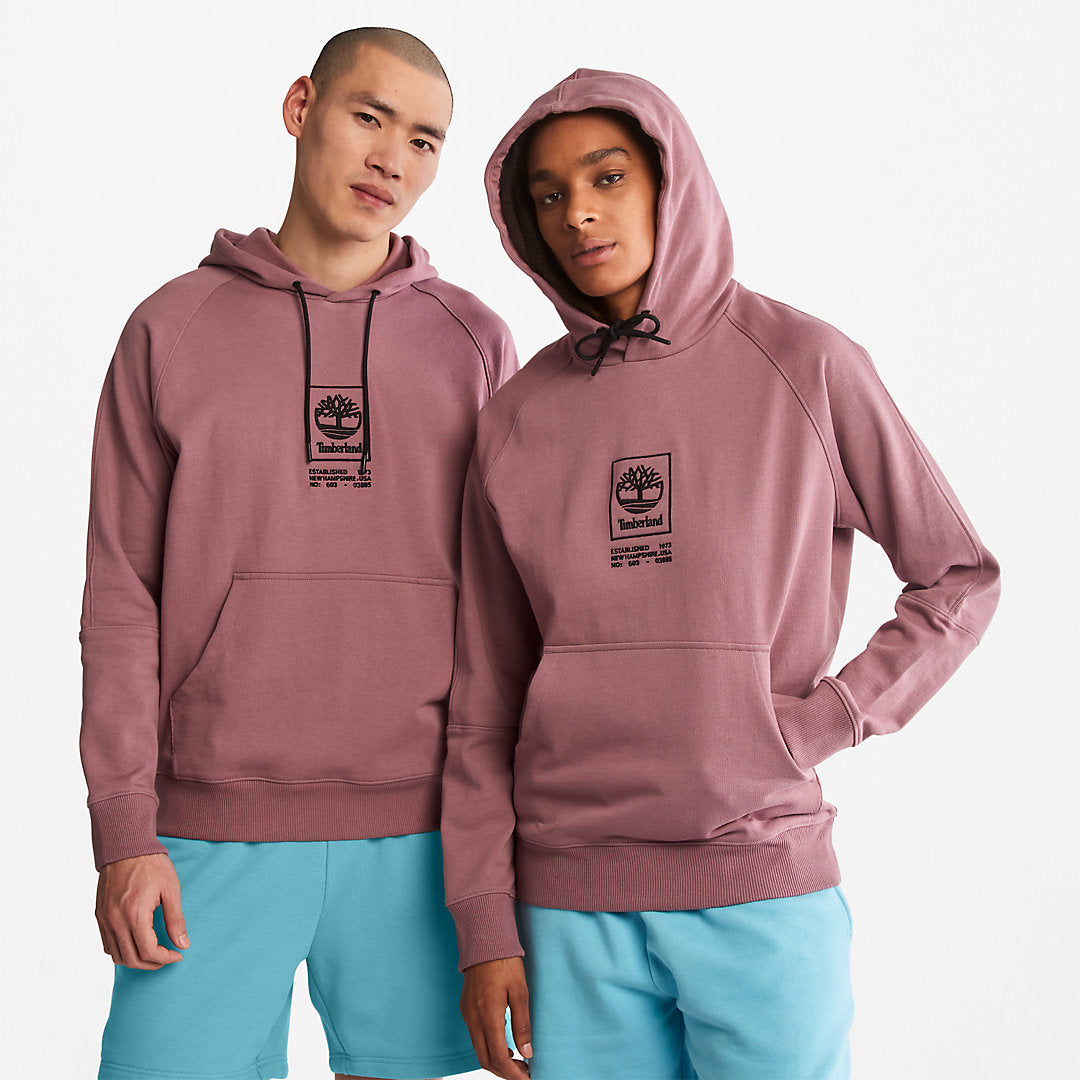 Heavyweight Logo Hoodie for All Gender in Pink Timberland Sale