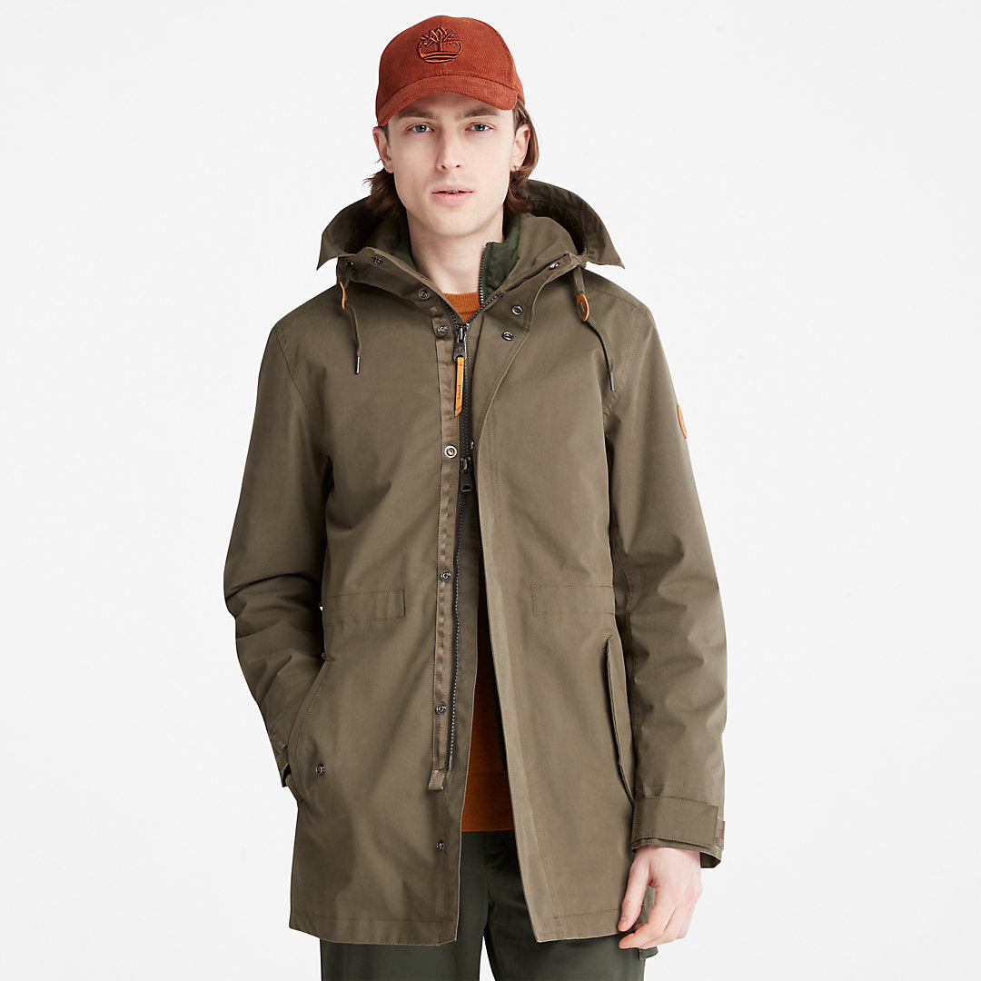 Snowdon Peak 3-in-1 Waterproof Parka for Men in Green Timberland For Sale
