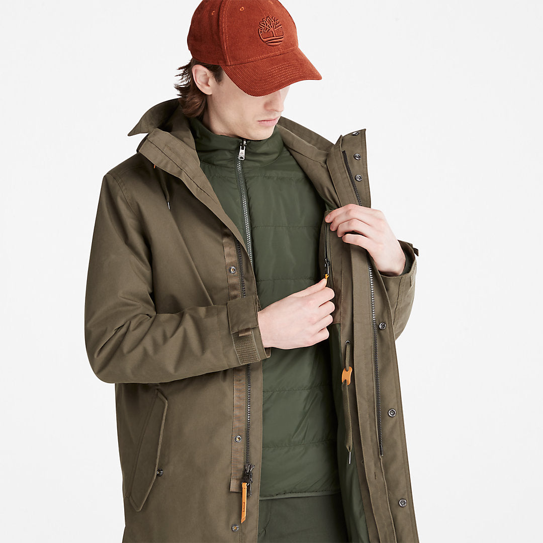 Snowdon Peak 3-in-1 Waterproof Parka for Men in Green Timberland For Sale