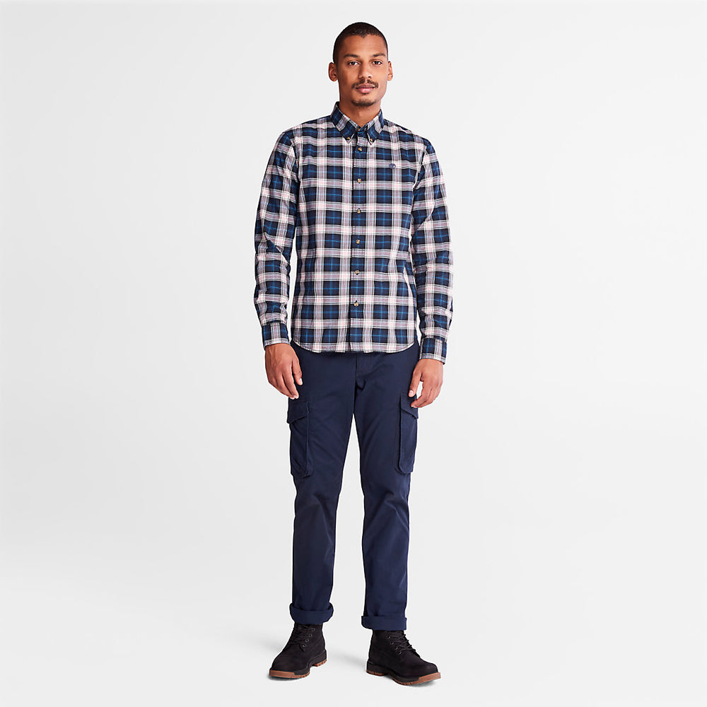 Eastham River Tartan Shirt for Men in Light Grey Timberland Discount