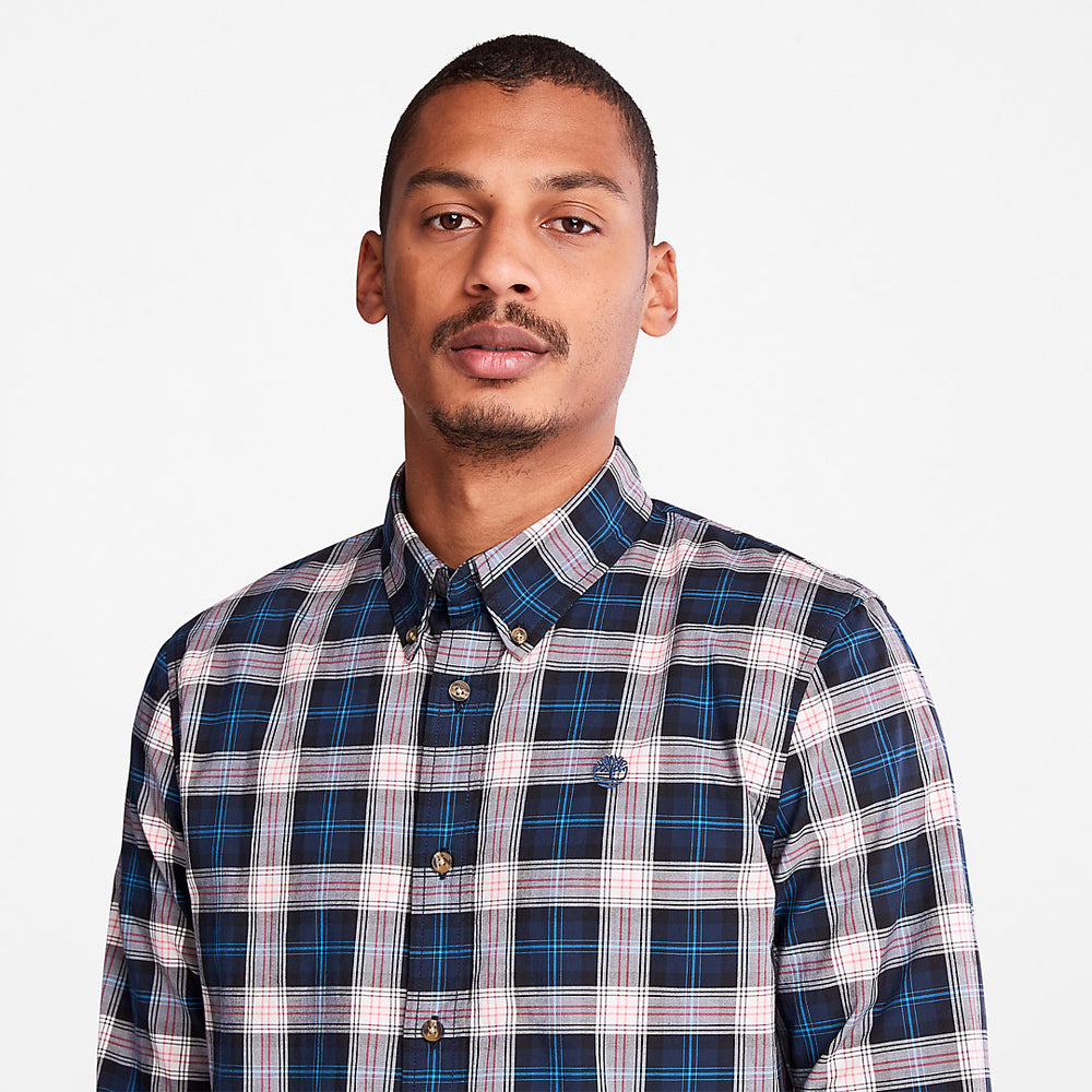 Eastham River Tartan Shirt for Men in Light Grey Timberland Discount