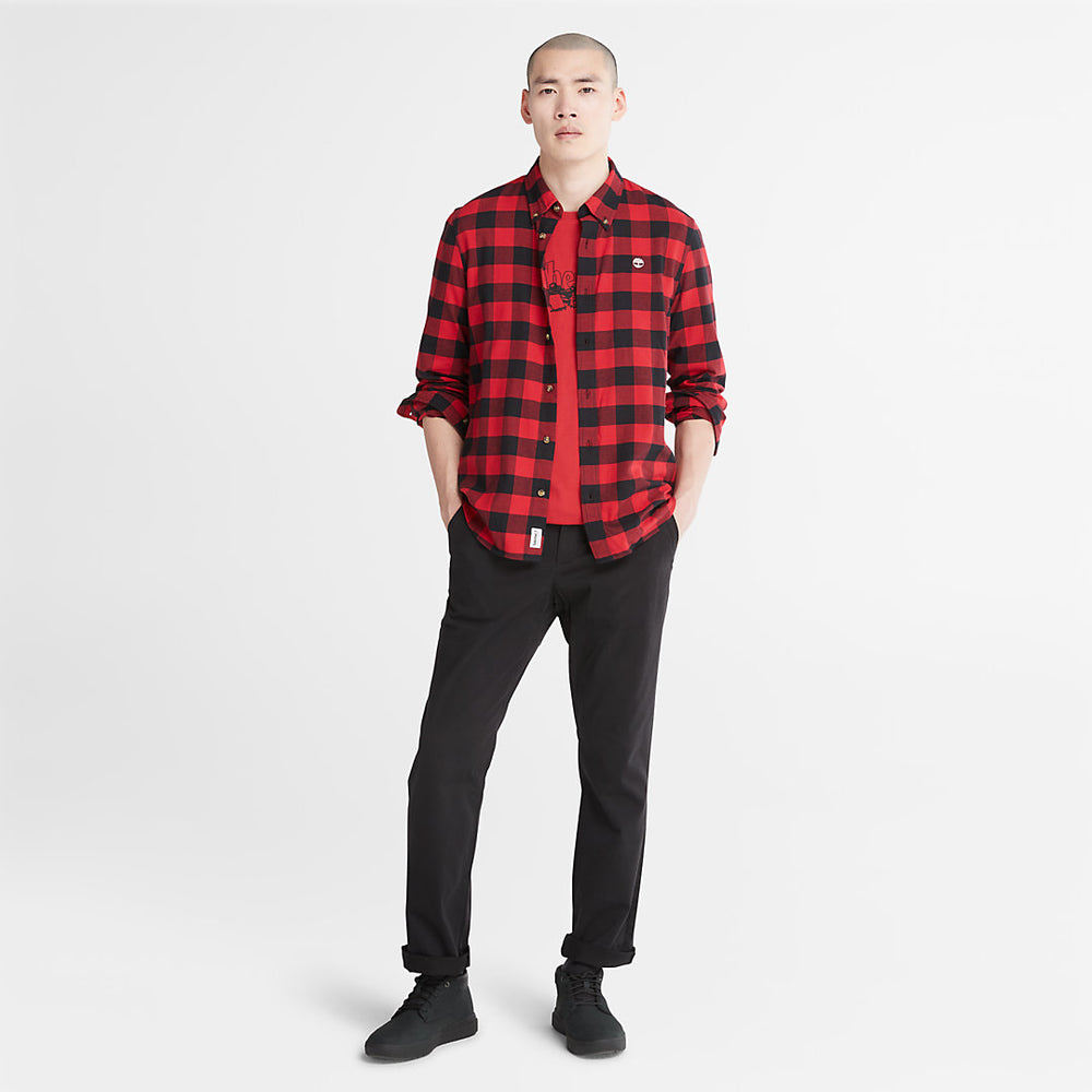 Mascoma River Check Shirt for Men in Red Timberland Sale