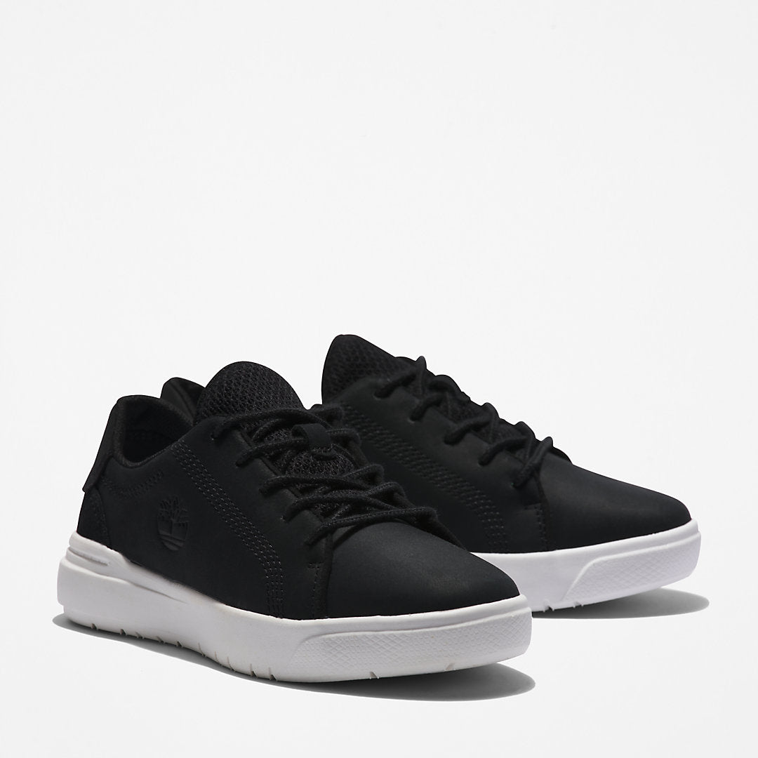 Seneca Bay Leather Trainer for Kids in Black Timberland Sale