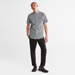 Suncook River Short-Sleeve Poplin Shirt for Men in Navy Timberland On Sale