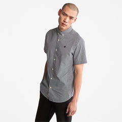 Suncook River Short-Sleeve Poplin Shirt for Men in Navy Timberland On Sale