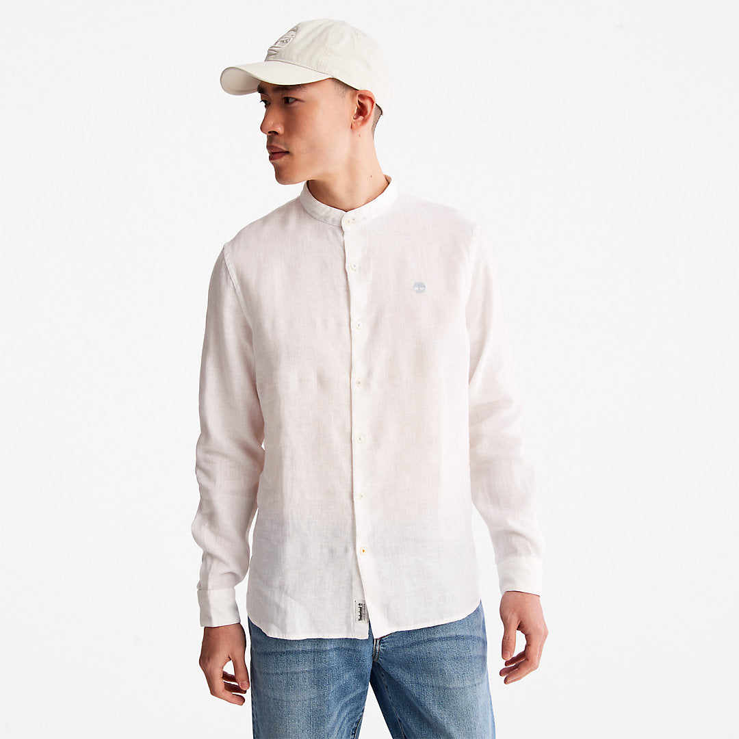Mill River Linen Shirt for Men in White Timberland On Sale
