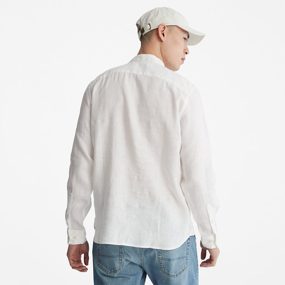Mill River Linen Shirt for Men in White Timberland On Sale
