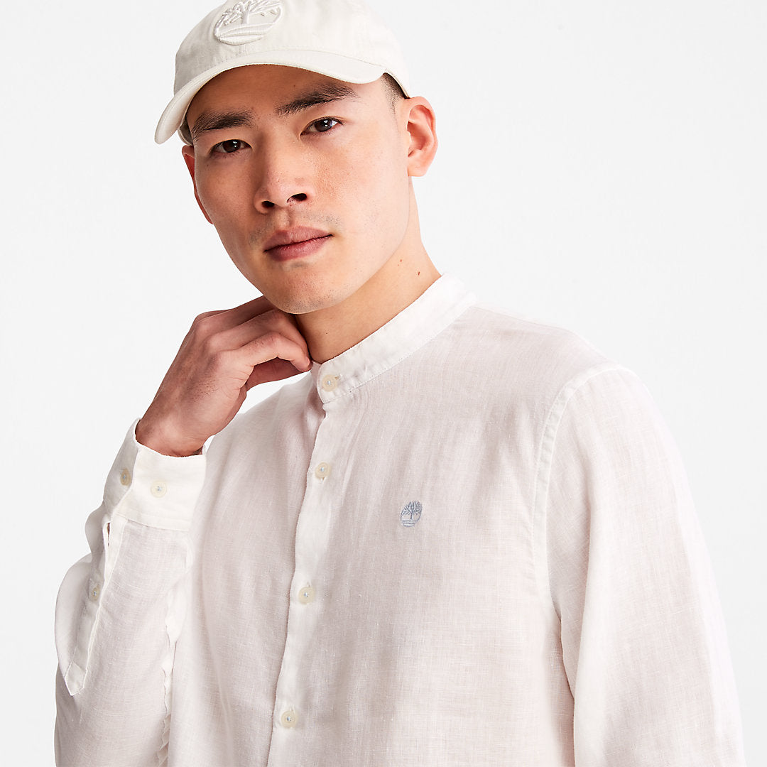 Mill River Linen Shirt for Men in White Timberland On Sale
