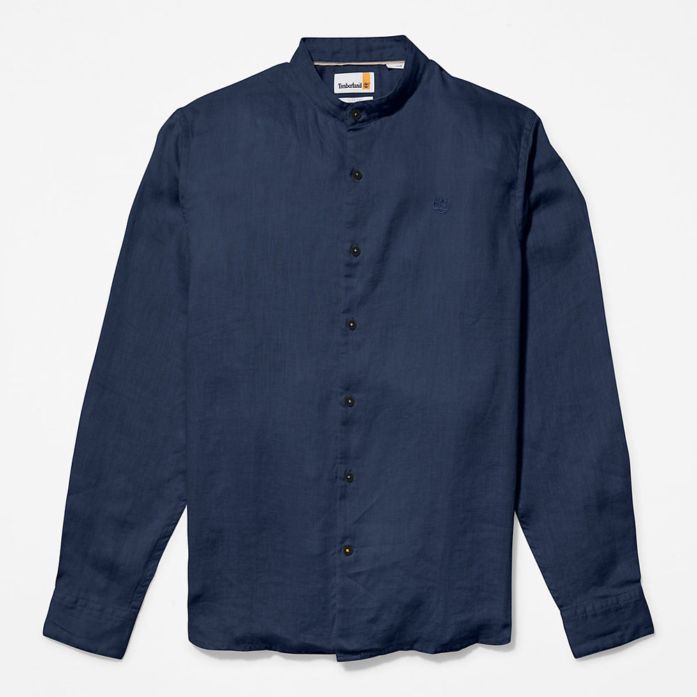 Mill River Linen Shirt for Men in Navy Timberland Outlet