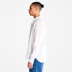 Mill River LS Linen Shirt for Men in White Timberland US