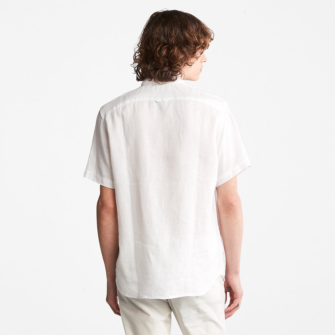 Mill River Short-sleeve Linen Shirt for Men in White Timberland For Sale