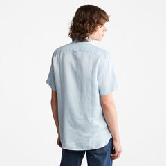 Mill River Short-Sleeve Shirt for Men in Light Blue Timberland On Sale