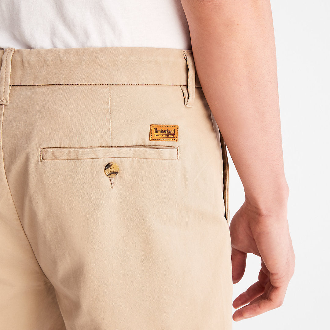 Squam Lake Stretch Chino Shorts for Men in Beige Timberland Sale