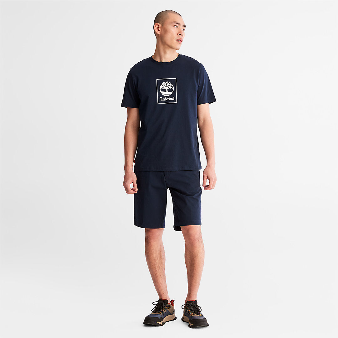 Squam Lake Stretch Chino Shorts for Men in Navy Timberland Outlet