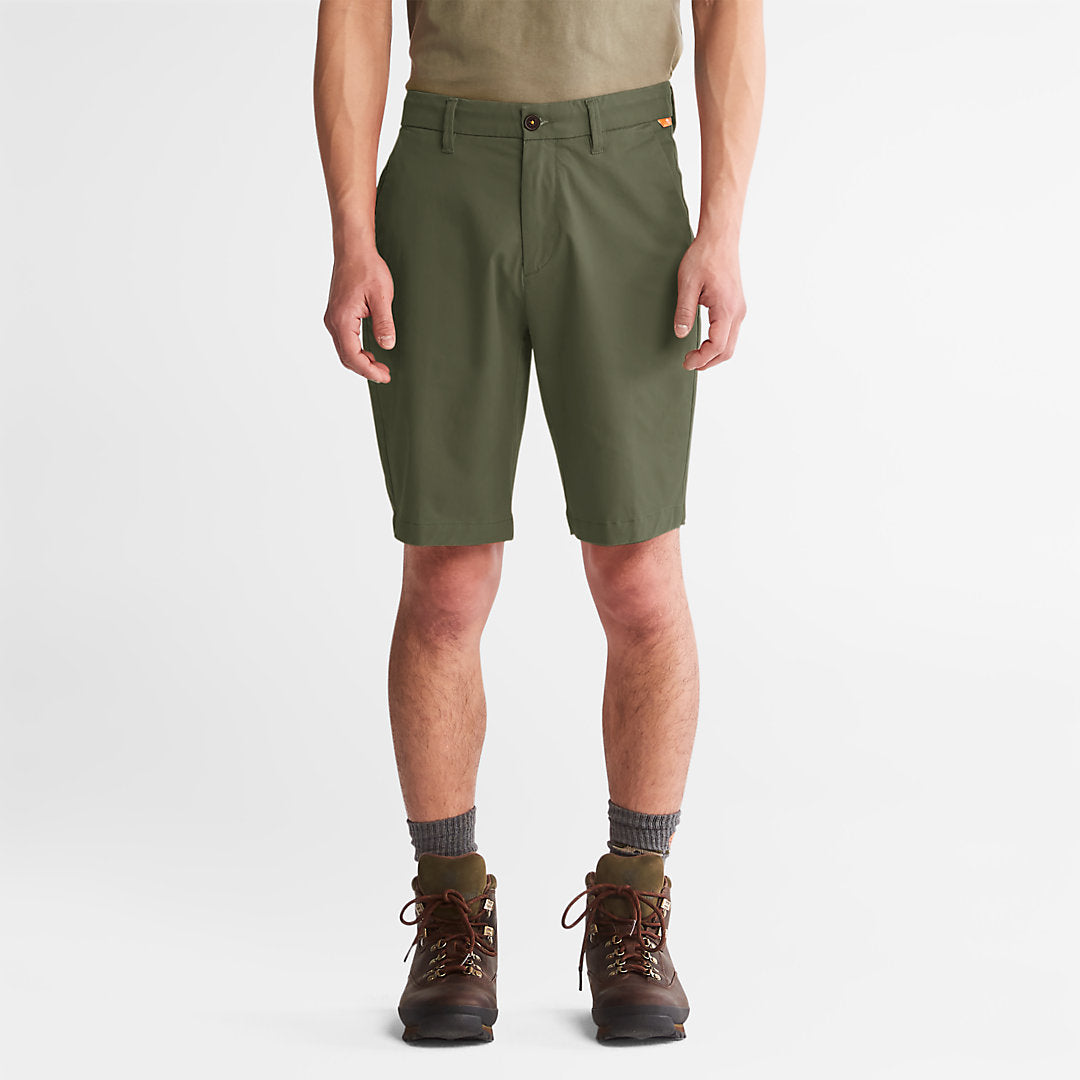 Squam Lake Stretch Chino Shorts for Men in Green Timberland Discount