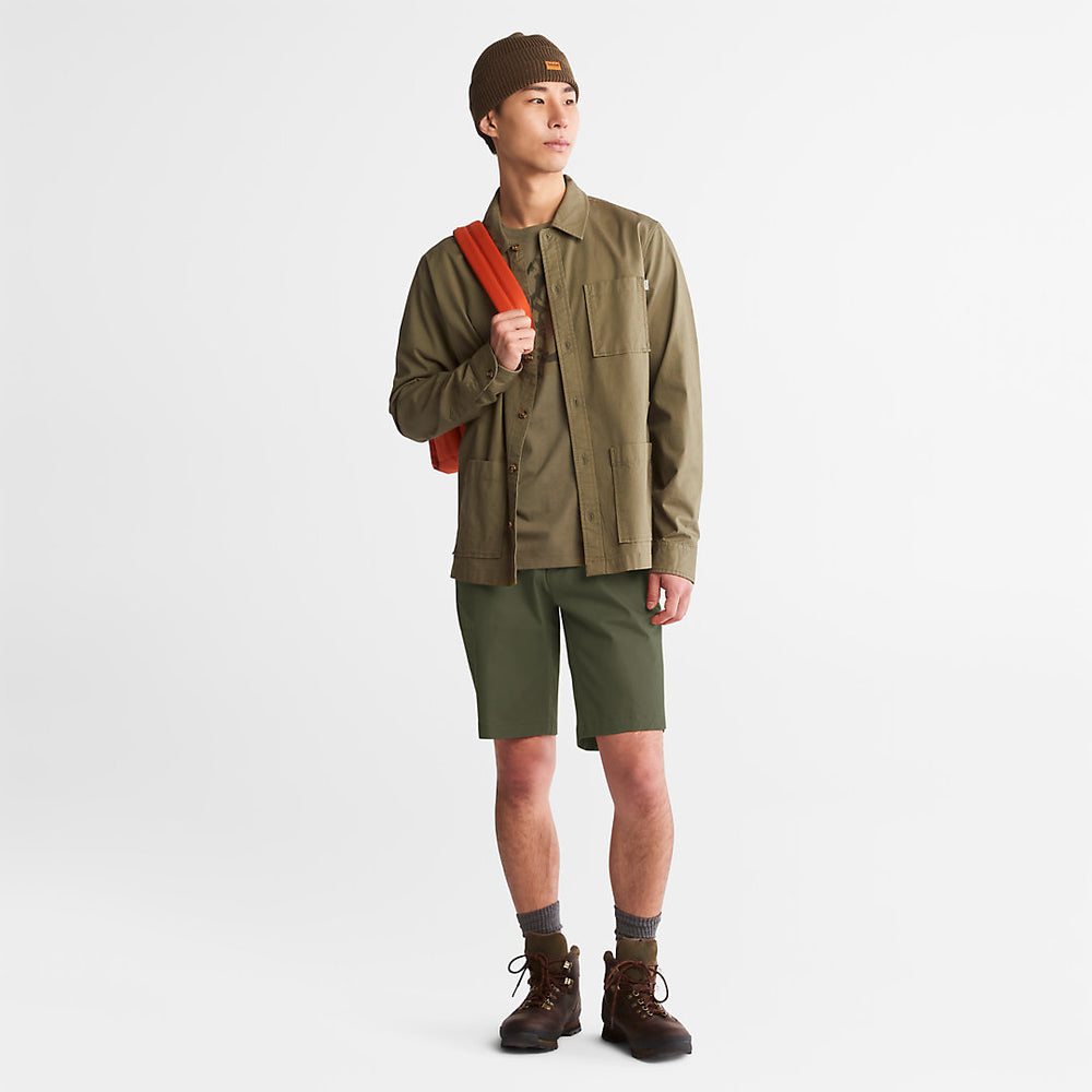 Squam Lake Stretch Chino Shorts for Men in Green Timberland Discount