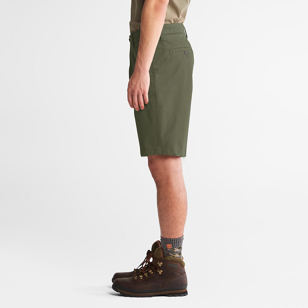 Squam Lake Stretch Chino Shorts for Men in Green Timberland Discount