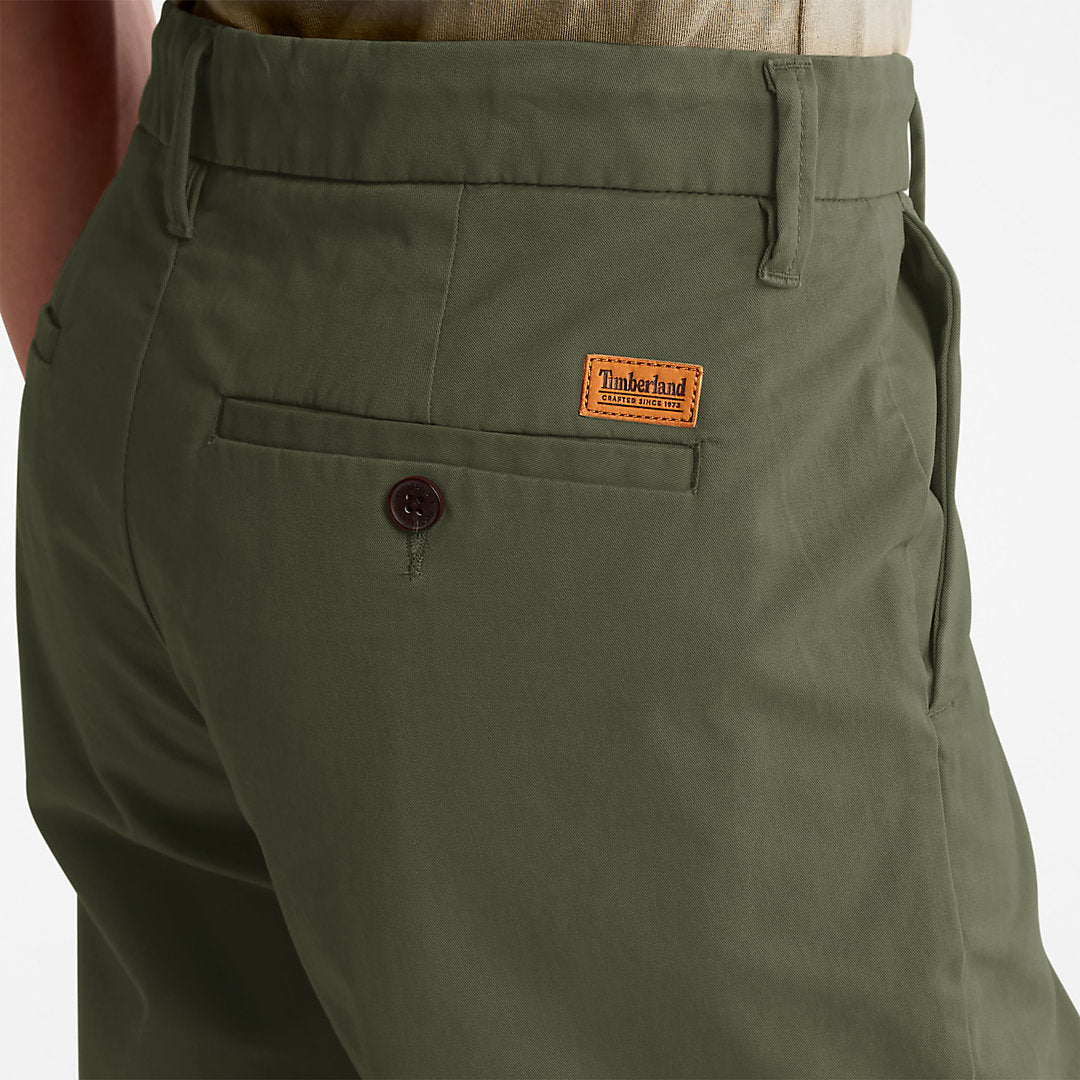 Squam Lake Stretch Chino Shorts for Men in Green Timberland Discount