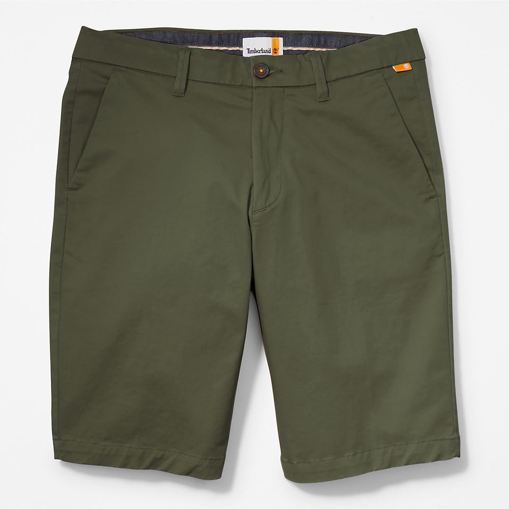 Squam Lake Stretch Chino Shorts for Men in Green Timberland Discount