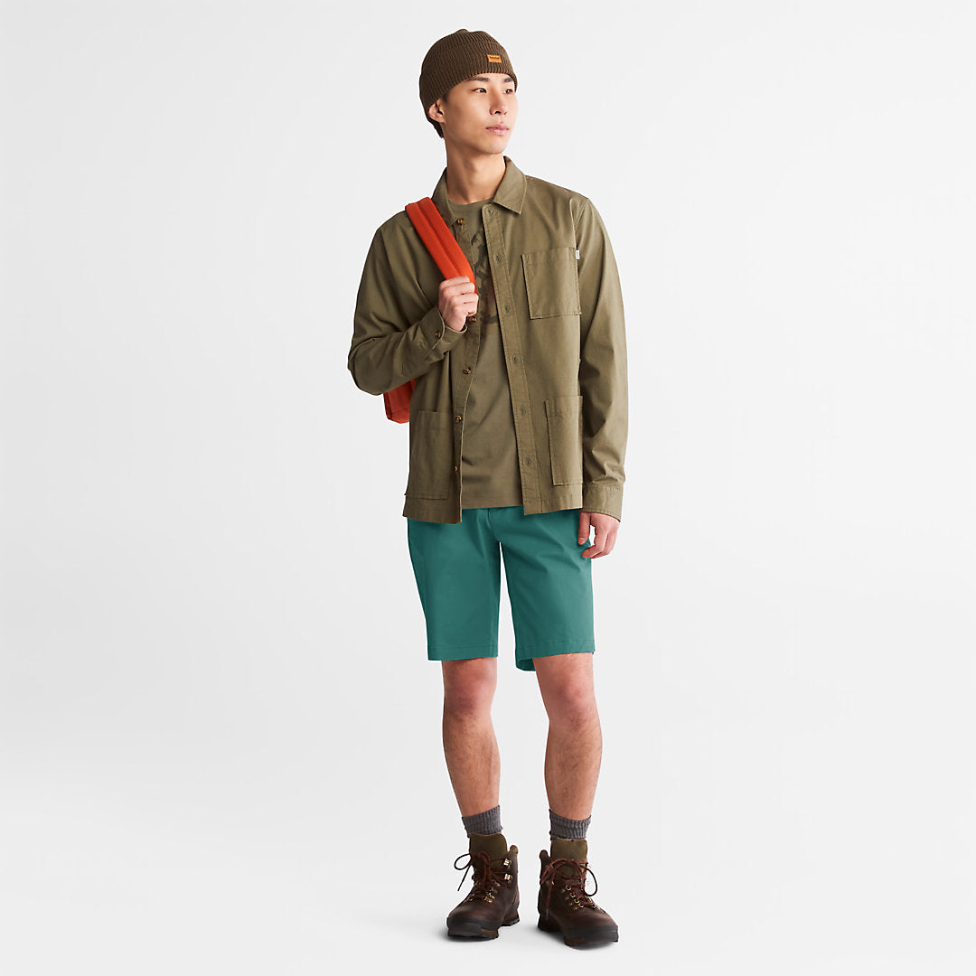Squam Lake Stretch Chino Shorts for Men in Green Timberland Discount