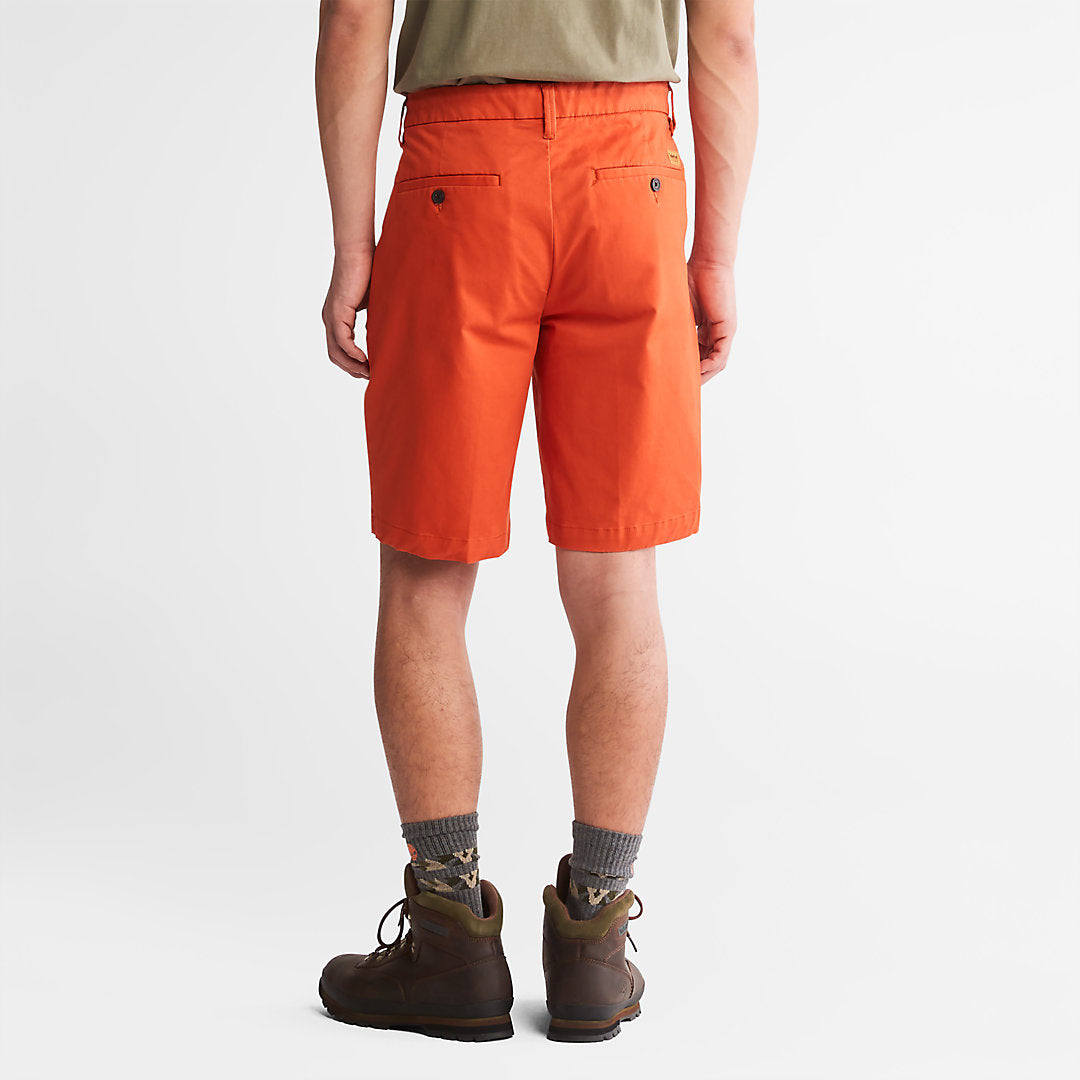 Squam Lake Stretch Chino Shorts for Men in Orange Timberland US
