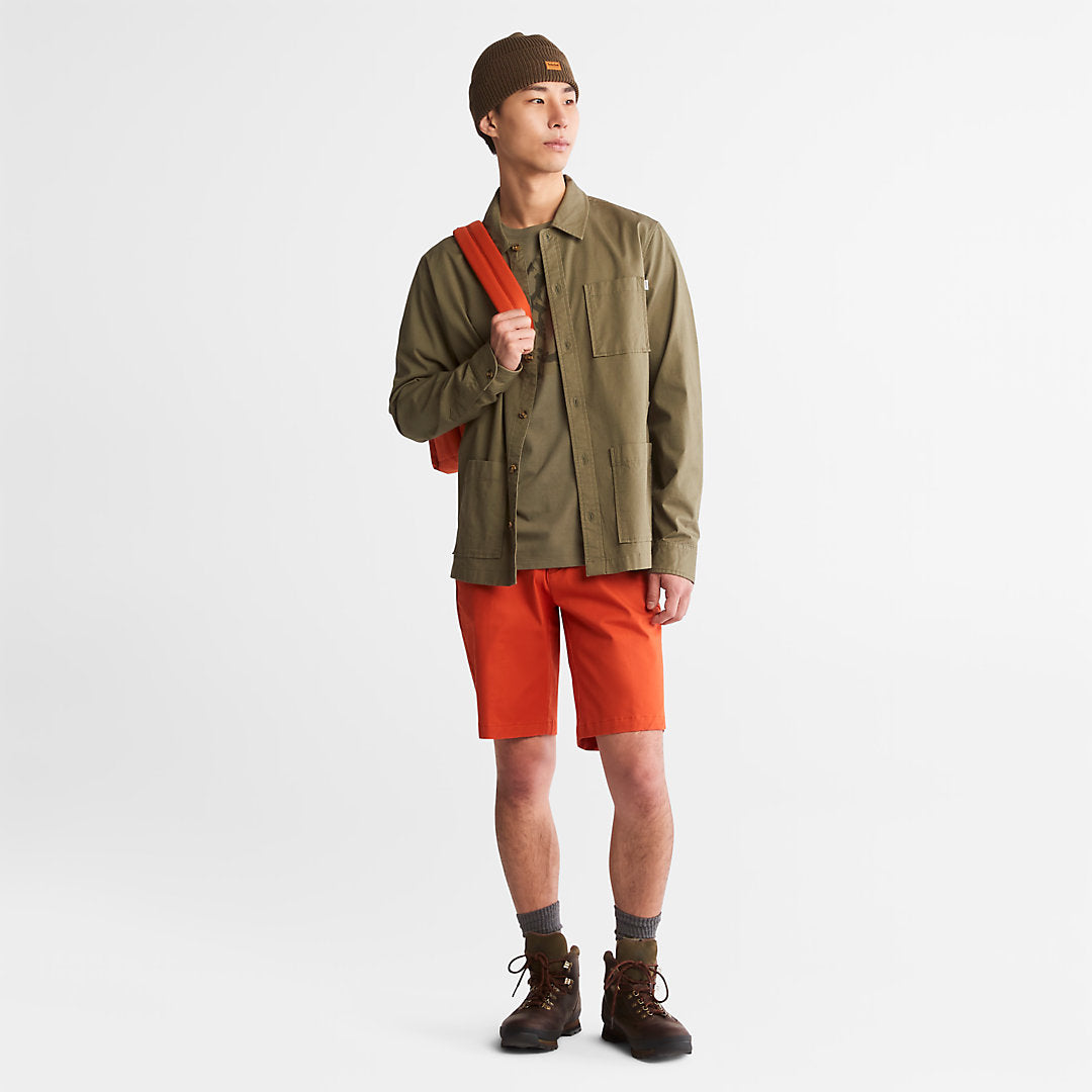 Squam Lake Stretch Chino Shorts for Men in Orange Timberland US