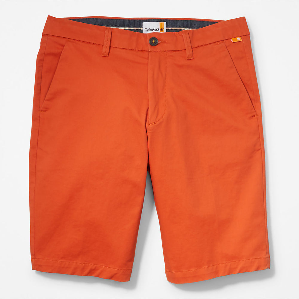 Squam Lake Stretch Chino Shorts for Men in Orange Timberland US
