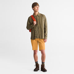 Squam Lake Stretch Chino Shorts for Men in Orange Timberland On Sale