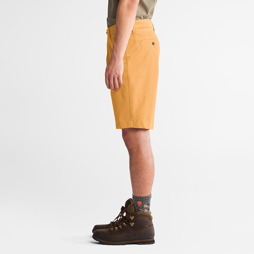 Squam Lake Stretch Chino Shorts for Men in Orange Timberland On Sale