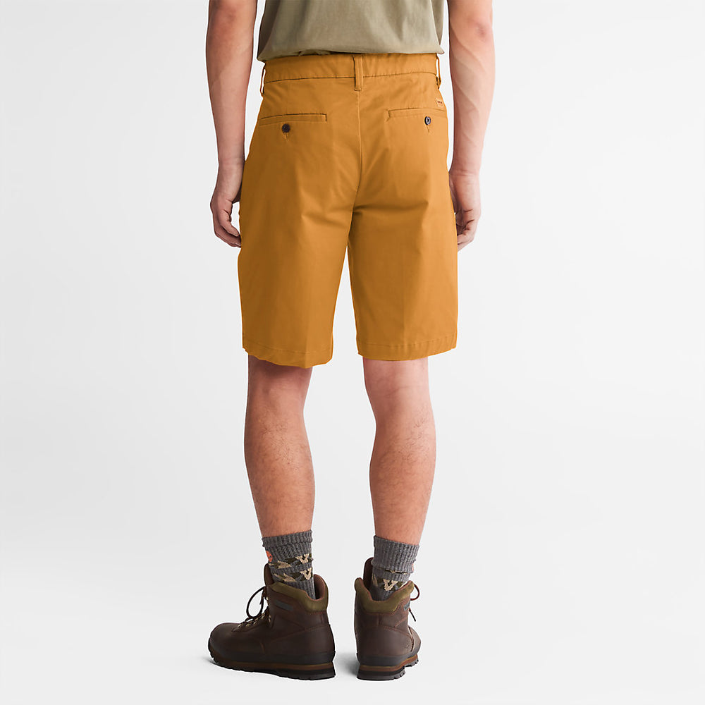 Squam Lake Stretch Chino Shorts for Men in Dark Yellow Timberland Online