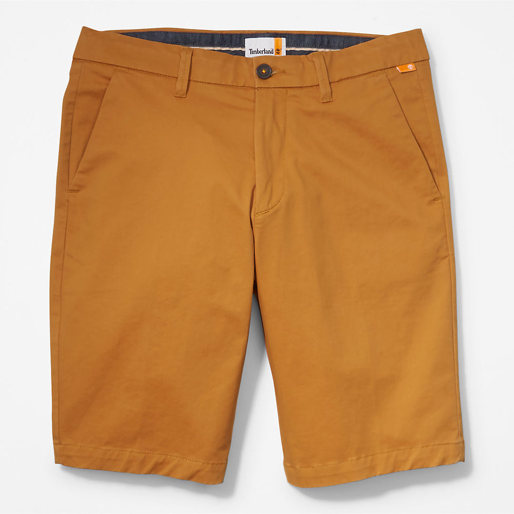 Squam Lake Stretch Chino Shorts for Men in Dark Yellow Timberland Online