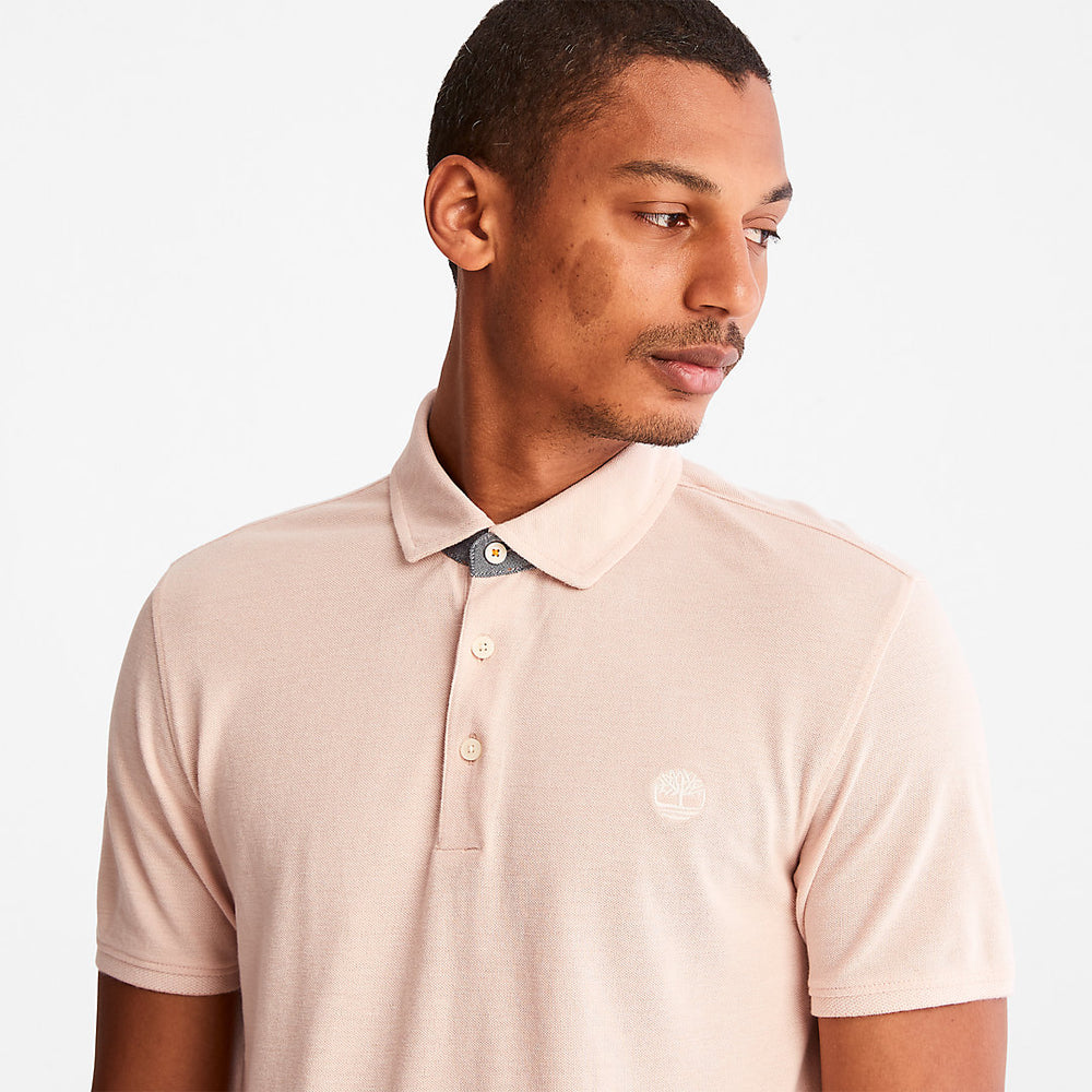 Baboosic Brook Oxford Polo for Men in Light Pink Timberland Outlet