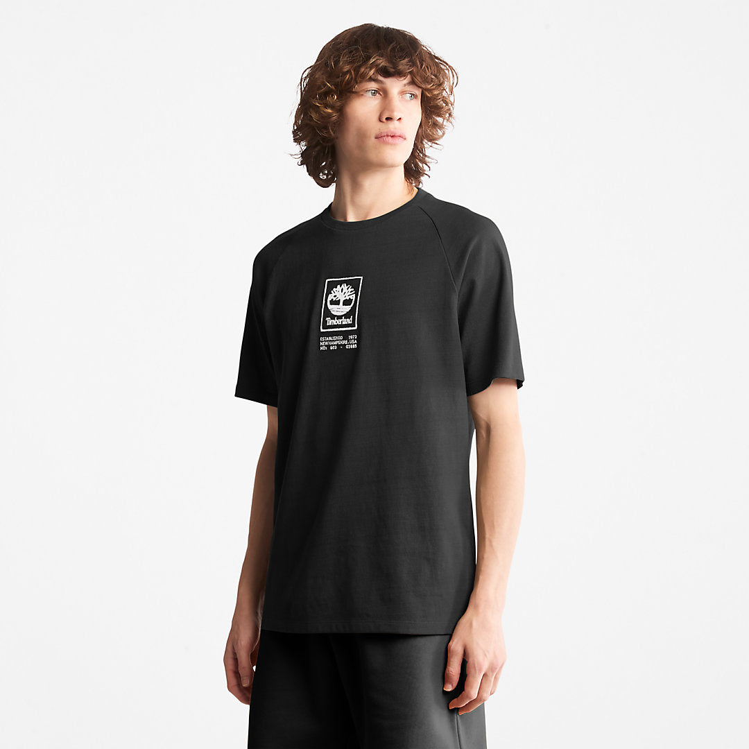 Heavyweight Logo T-Shirt for Men in Black Timberland Online